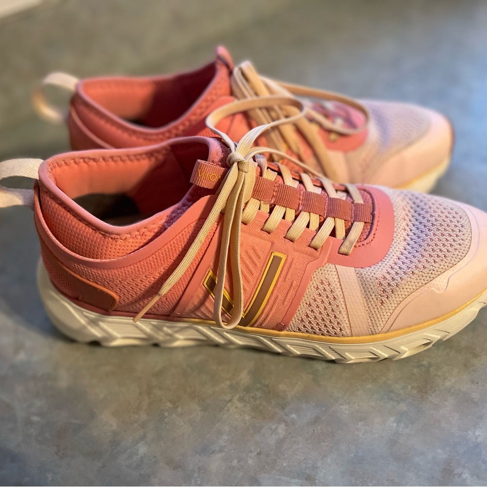 Stylish Pink and Cream Women's Sneakers